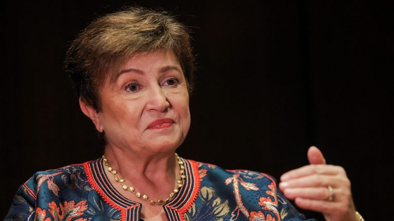 Asked about reports the IMF loan could rise to $12bn, managing director Kristalina Georgieva said: 'There is nothing wrong in thinking big'