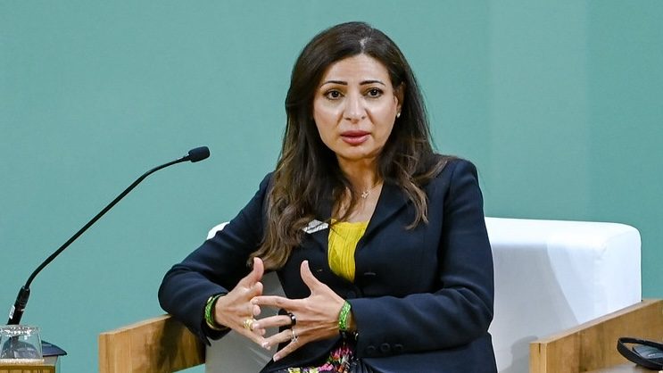 FAB CEO Hana Al Rostamani, pictured here at Cop28 in December, said the bank looks forward to 'facilitating vital trade and investment' between the GCC and China