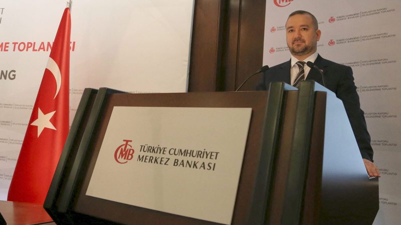 Turkish Central Bank governor Fatih Karahan. The bank had 550 tonnes of gold in its vaults in mid-February