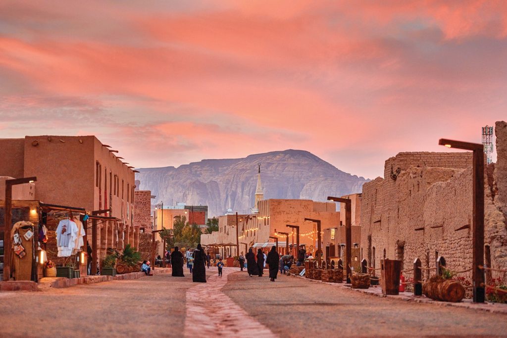 AlUla Old Town. The heritage site is one of Saudi Arabia's flagship tourism projects