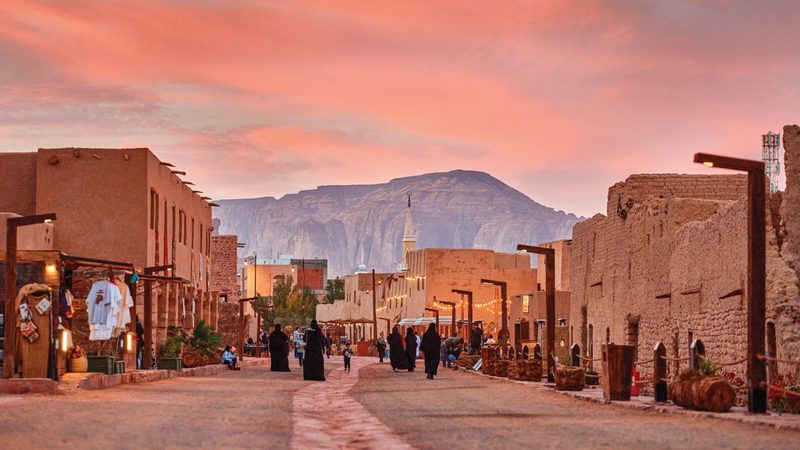 AlUla Old Town. The heritage site is one of Saudi Arabia's flagship tourism projects