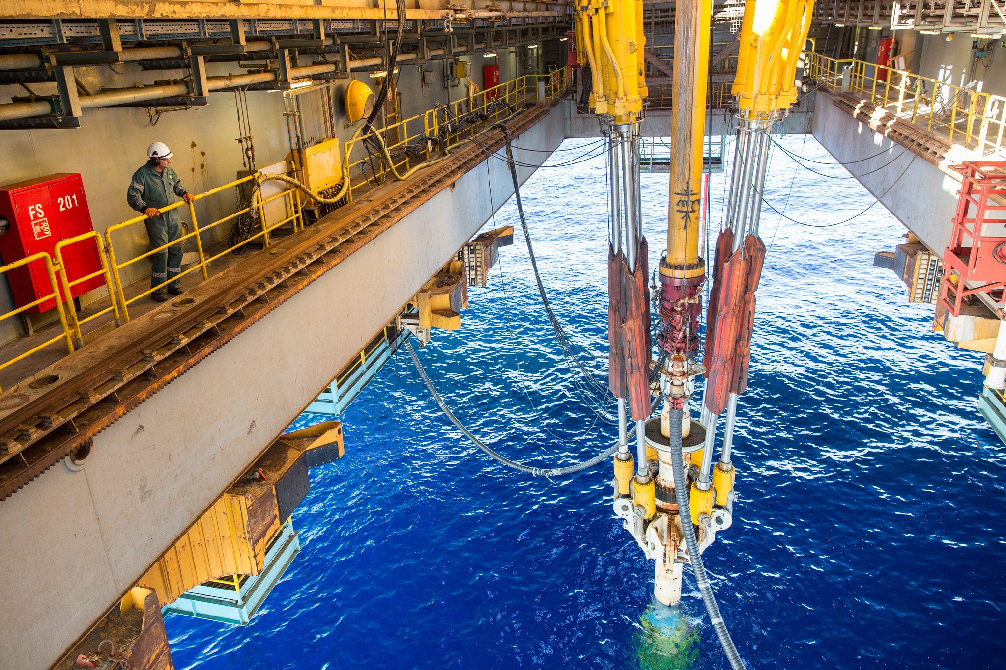 The Maersk Discoverer rig drilling for BP offshore Egypt. The company could invest up to $6.5bn in gas and oil projects in the country