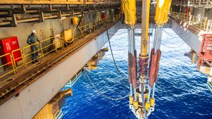 The Maersk Discoverer rig drilling for BP offshore Egypt. The company could invest up to $6.5bn in gas and oil projects in the country