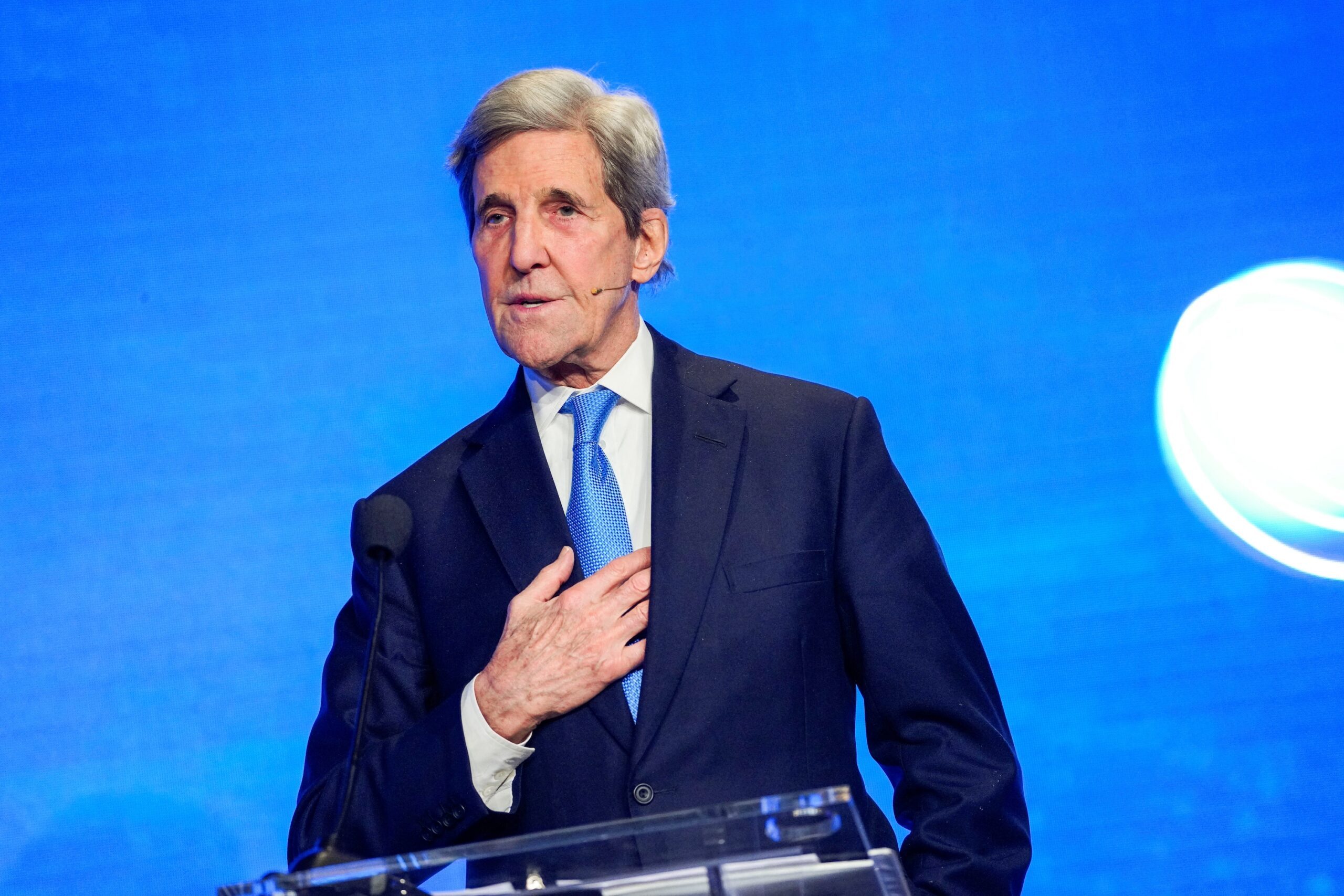 John Kerry, who is stepping down from his role as US climate envoy this week