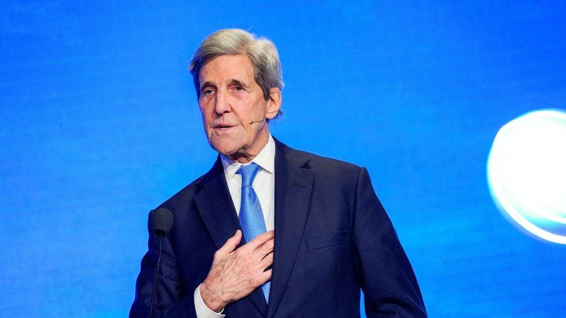 John Kerry, who is stepping down from his role as US climate envoy this week