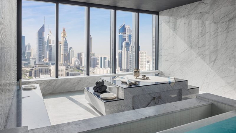 A spa room in Clinique La Prairie's latest Longevity Hub in Dubai, it's fifth in the emirate