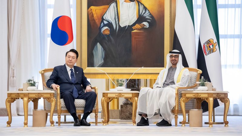 Korea and UAE presidents