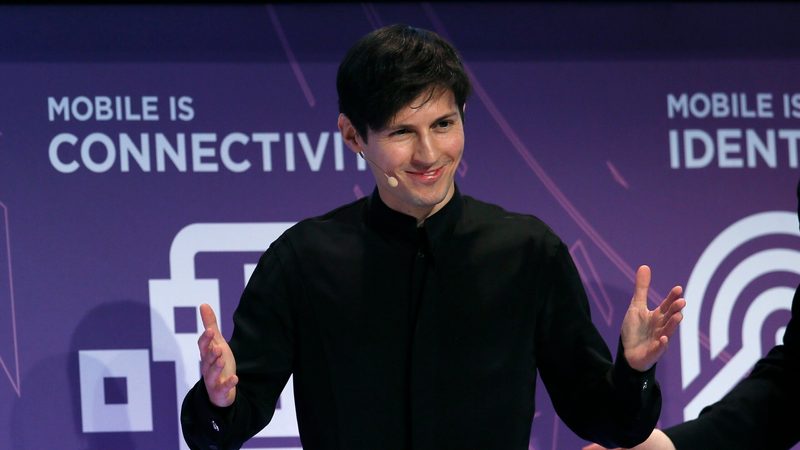 Body Part, Finger, Hand Founder and CEO of Telegram Pavel Durov delivers a keynote speech during the Mobile World Congress in Barcelona, Spain February 23, 2016. REUTERS/Albert Gea