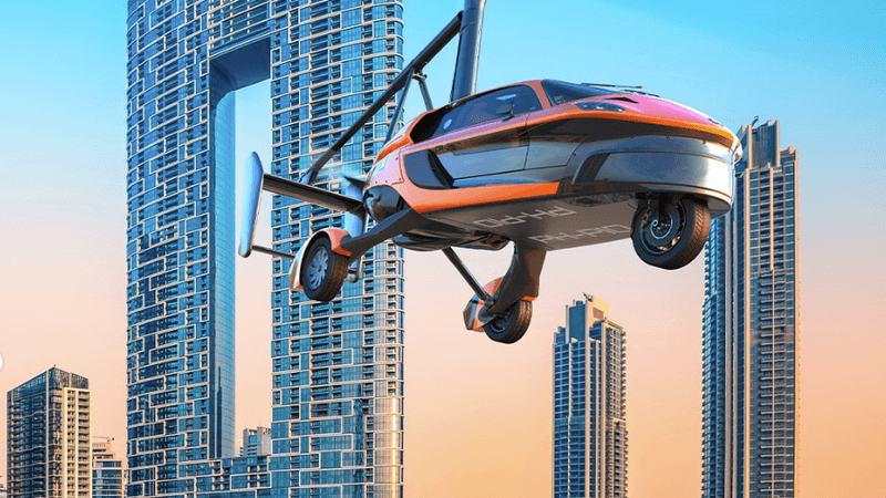 The PAL-V Liberty flying car has a flight range of 500 km and a maximum airspeed of 180 km per hour