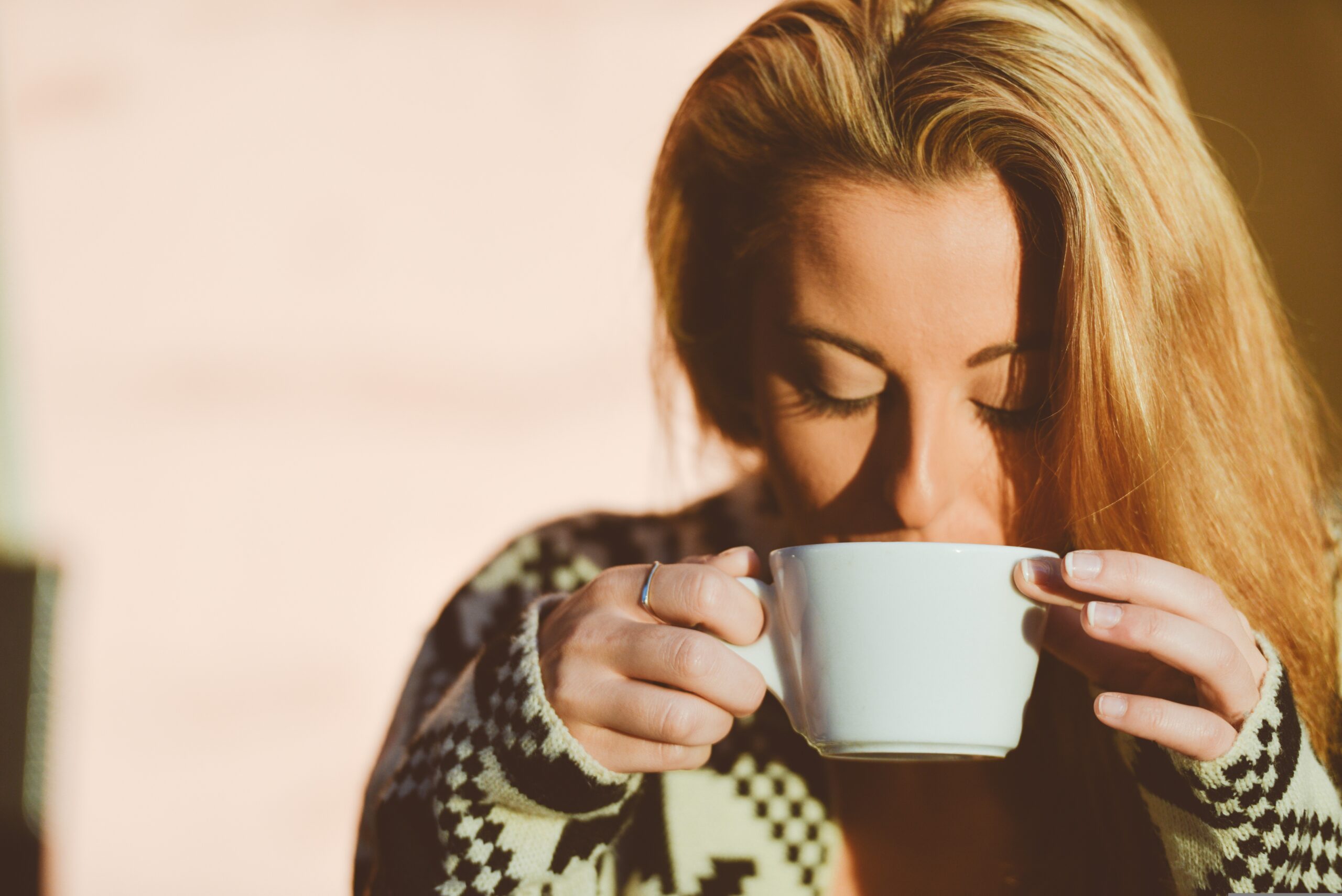 coffee drinking woman Agthia UAE Egypt