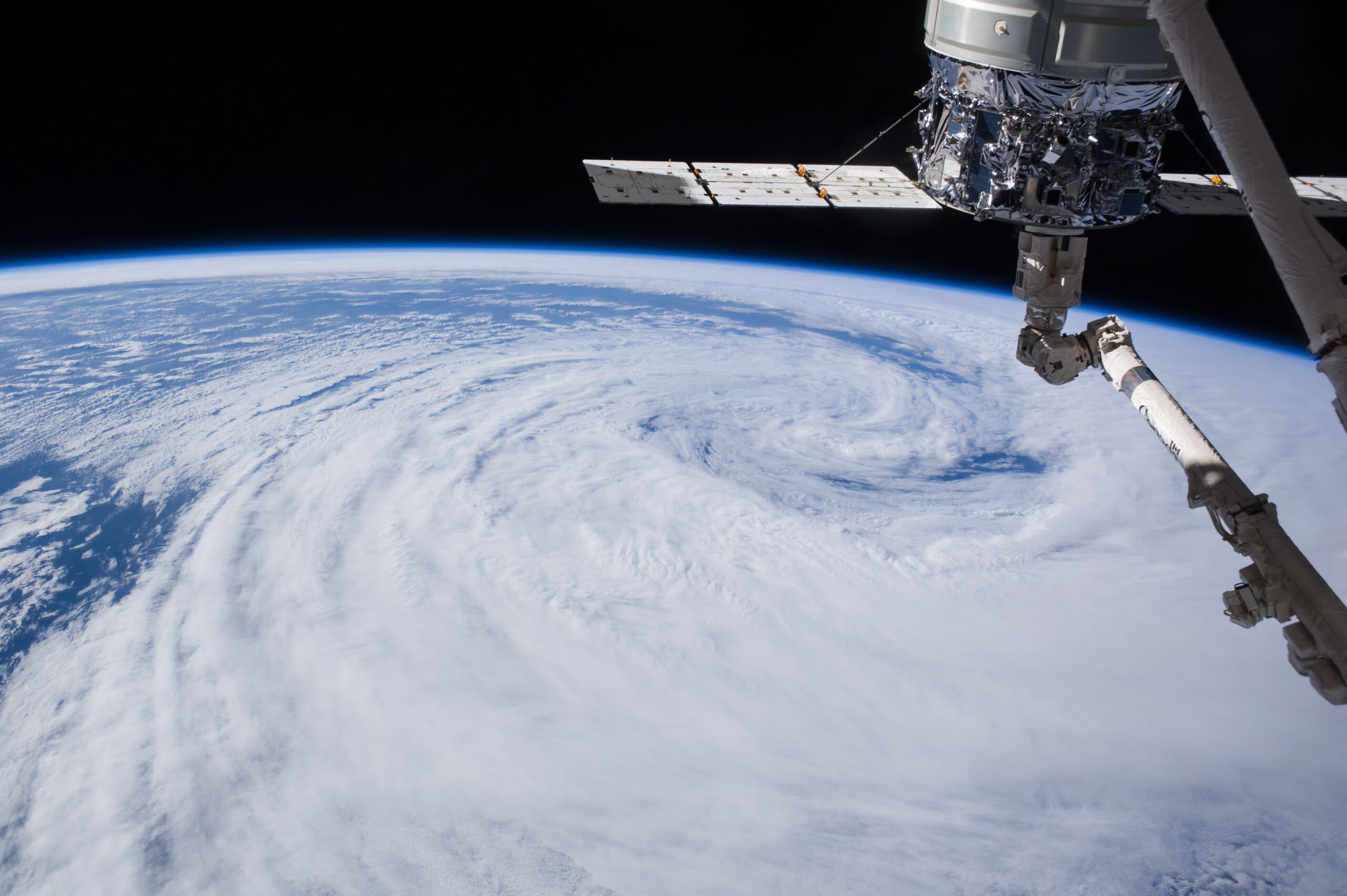 This photo taken from the International Space Station shows the 'blue halo' of the Earth's stratosphere