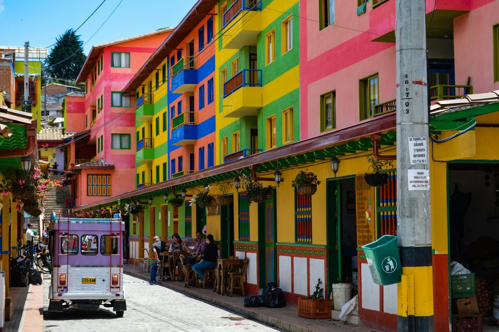 Emirates is taking advantage of down time in Miami to test the market for flights to Colombia colourful street in Colombia Emirates airlines flying travel