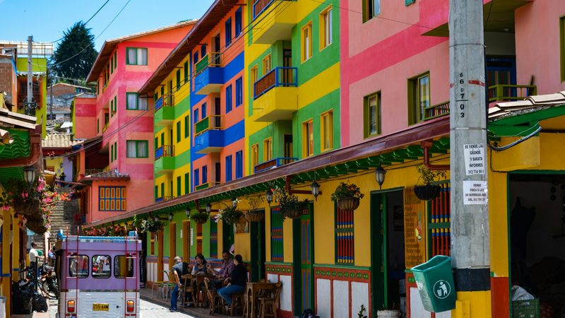 Emirates is taking advantage of down time in Miami to test the market for flights to Colombia colourful street in Colombia Emirates airlines flying travel