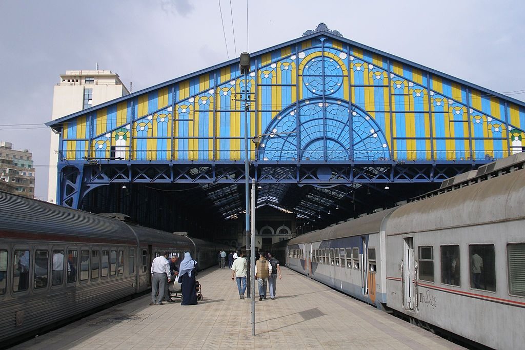 Alexandria train station. Egypt's Green Line will connect the city to the Mediterranean coast, the Gulf of Suez and the Red Sea