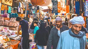 Egypt growth forecast Cairo street