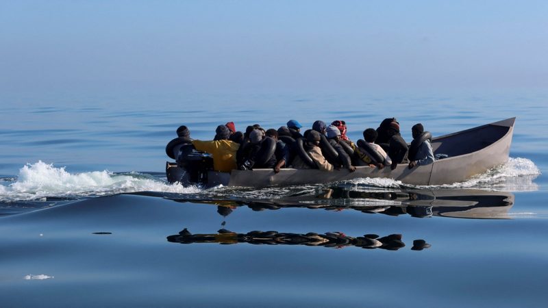 Migrants attempting to reach Italy from Tunisia. About 270,000 so-called irregular migrants arrived in the EU via sea crossings last year