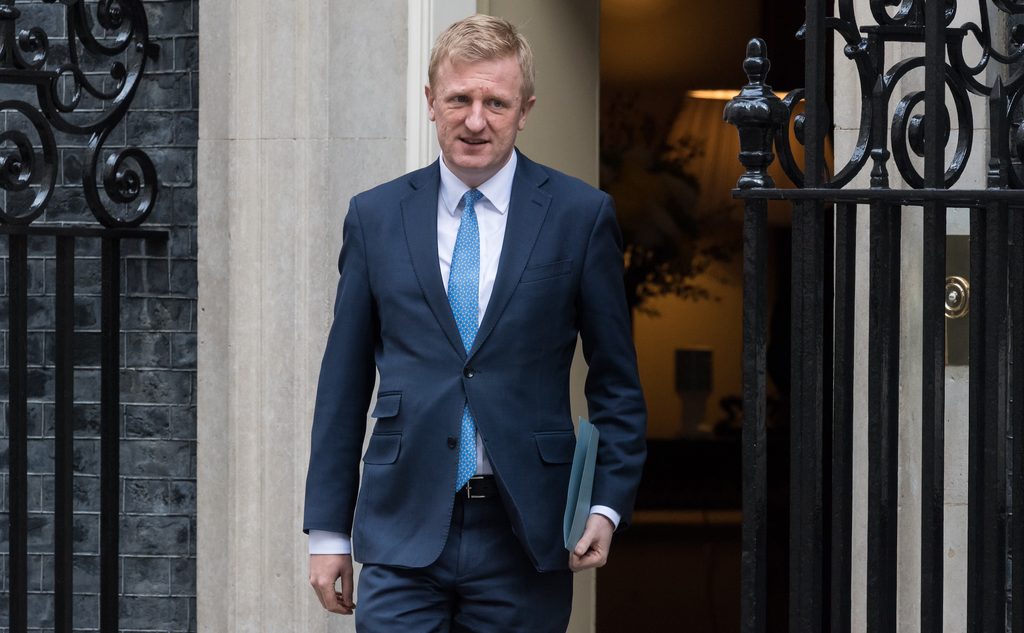 Clothing, Coat, Formal Wear Oliver Dowden UK business LONDON, UNITED KINGDOM - FEBRUARY 21, 2022: Minister without Portfolio and Co-Chairman of the Conservative Party Oliver Dowden leaves Downing Street in central London on February 21, 2022 in London, England. Ministers were expected to finalise the government's long-term plan on living with Covid in England including an end of the legal requirement to self-isolate after testing positive for the virus by the end of this week and scaling back the universal free testing. (Photo by WIktor Szymanowicz/NurPhoto)NO USE FRANCE