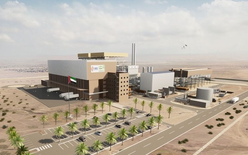 An impression of Abu Dhabi’s waste-to-energy plant, which will process 900,000 tonnes of non-recyclable waste annually