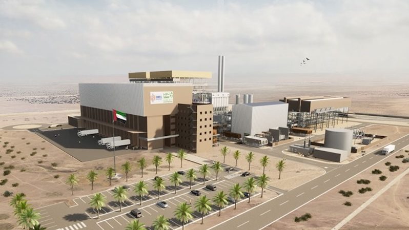 An impression of Abu Dhabi’s waste-to-energy plant, which will process 900,000 tonnes of non-recyclable waste annually