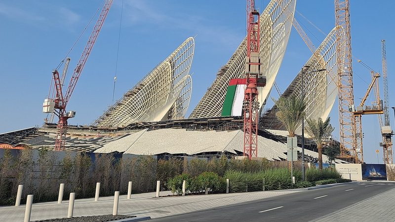 The under-construction Zayed National Museum in Abu Dhabi
