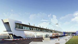 An artist's impression of the new Casablanca cruise terminal to be operated by a consortium led by the UK's GPH