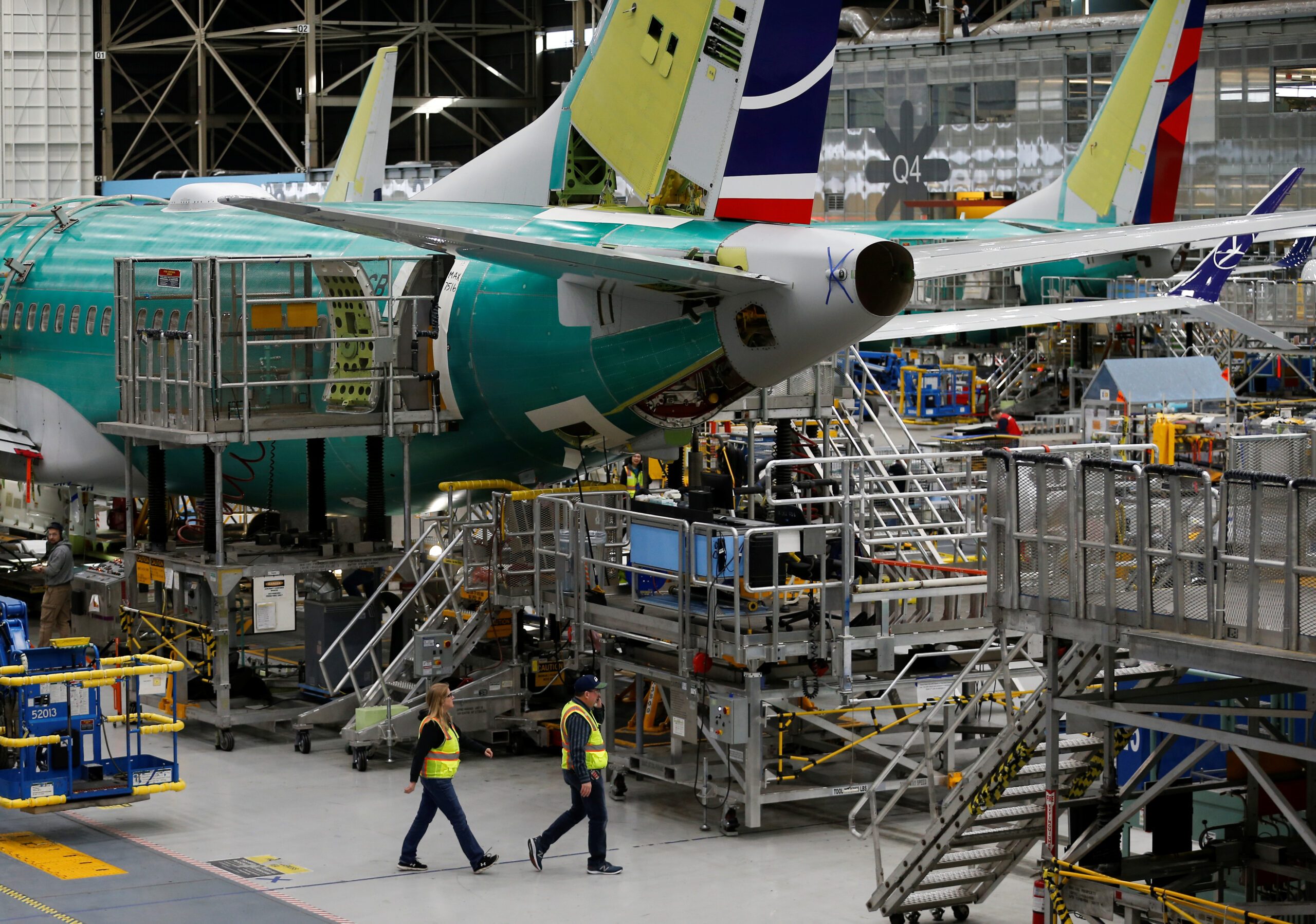 737 Max aircraft under construction at the Boeing factory in Renton, Washington. Dubai aircraft lessor DAE wants Boeing to 'get their act together'