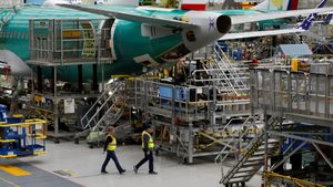 737 Max aircraft under construction at the Boeing factory in Renton, Washington. Dubai aircraft lessor DAE wants Boeing to 'get their act together'