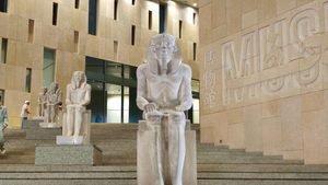 Egypt tourist Grand Egyptian Museum Giza