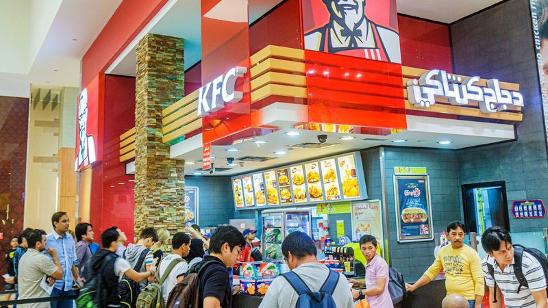 A KFC outlet in a Dubai mall. It accounts for about two-thirds of Americana's sales, but has been hit by boycotts