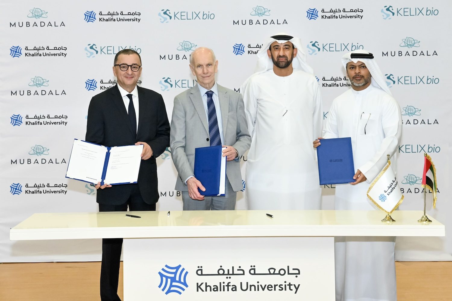 Abu Dhabi's Khalifa University of Science and Technology, Mubadala Investment Company and Kelix Bio announce plans to collaborate on R&D into biopharmaceutical technologies