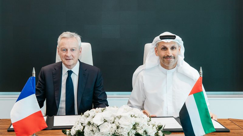 Bruno Le Maire and Khaldoon Al Mubarak signed a France-UAE agreement on AI this week