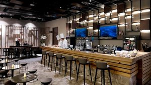 Indoors, Restaurant, Cafeteria