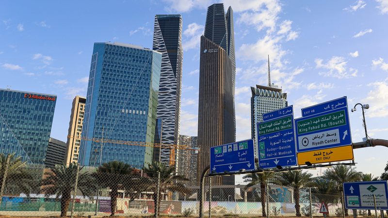 more than 420,000sq m of new Grade A office space is expected to become available before the end of the year 2WXWXWP Riyadh, Saudi Arabia - Mar 25 2024,King Abdullah Financial District , KAFD business towers