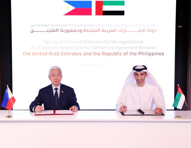 The UAE-Philippine trade talks were initially announced in December