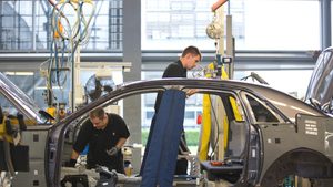 The Rolls-Royce factory in Chichester. Cars remain one of the UK's biggest imports to the GCC
