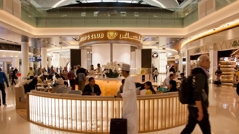 Passengers at Muscat International Airport. Oman plans for it to be joined by six more locations