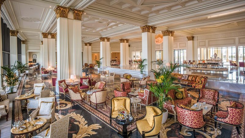 One of the four restaurants in the Palazzo Versace Dubai hotel, which is listed on the Emirates Auction website