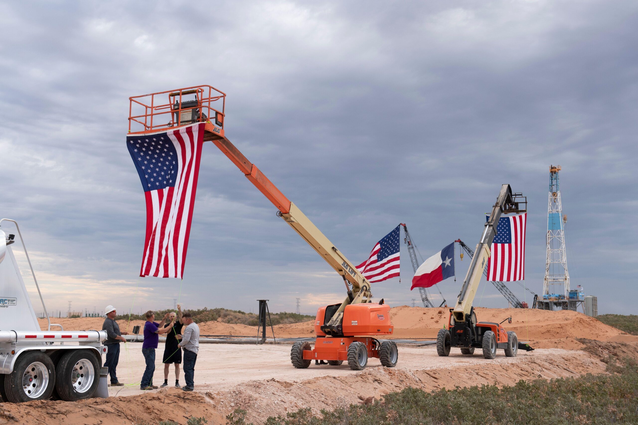 Drilling preparation in the Permian Basin in the US. Scott Sheffield led the way in exploiting the oil-rich rock in the region