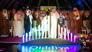 Qiddiya's launch celebration. The leisure city is to absorb the enterainment company Seven