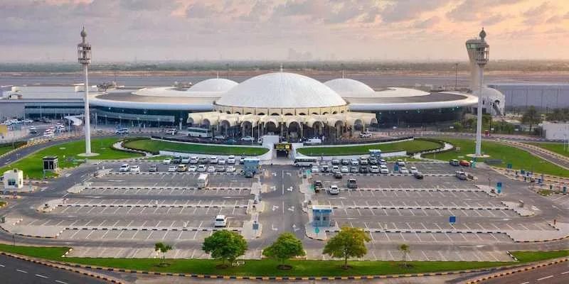 Sharjah airport. S&P says the emirate's fiscal deficits are expected to narrow gradually over 2024-2027