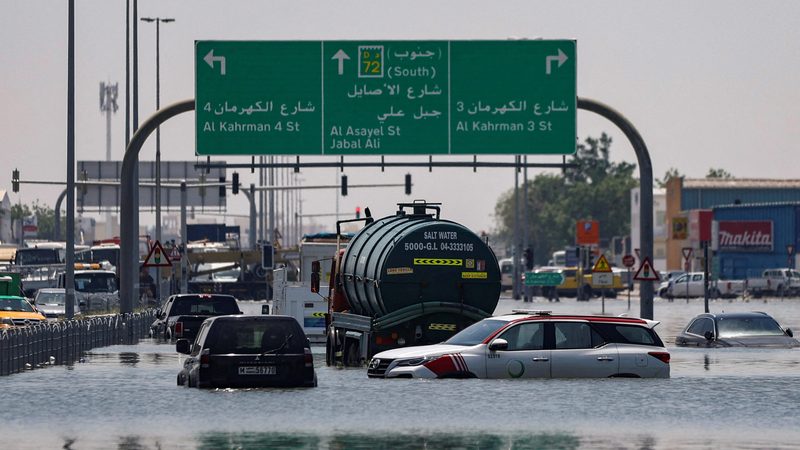 April's floods rendered Dubai's roads unusable.