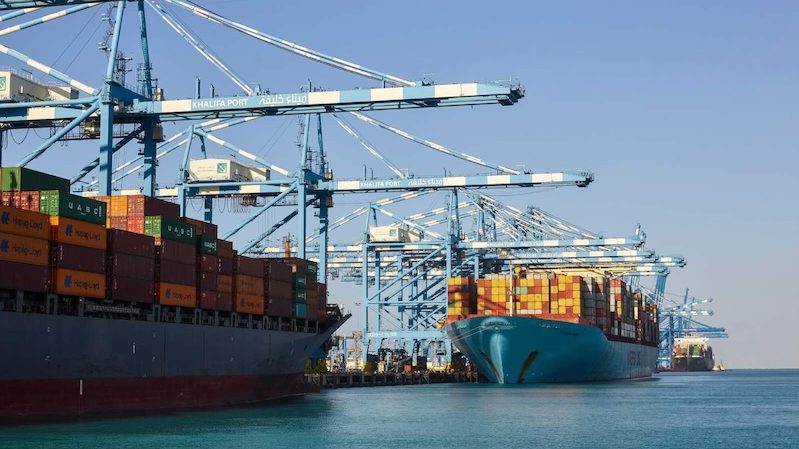 A view of Khalifa Port. AD Ports Group owns 30 percent of the new joint venture, East Africa Gateway Limited, which will be based in Kezad