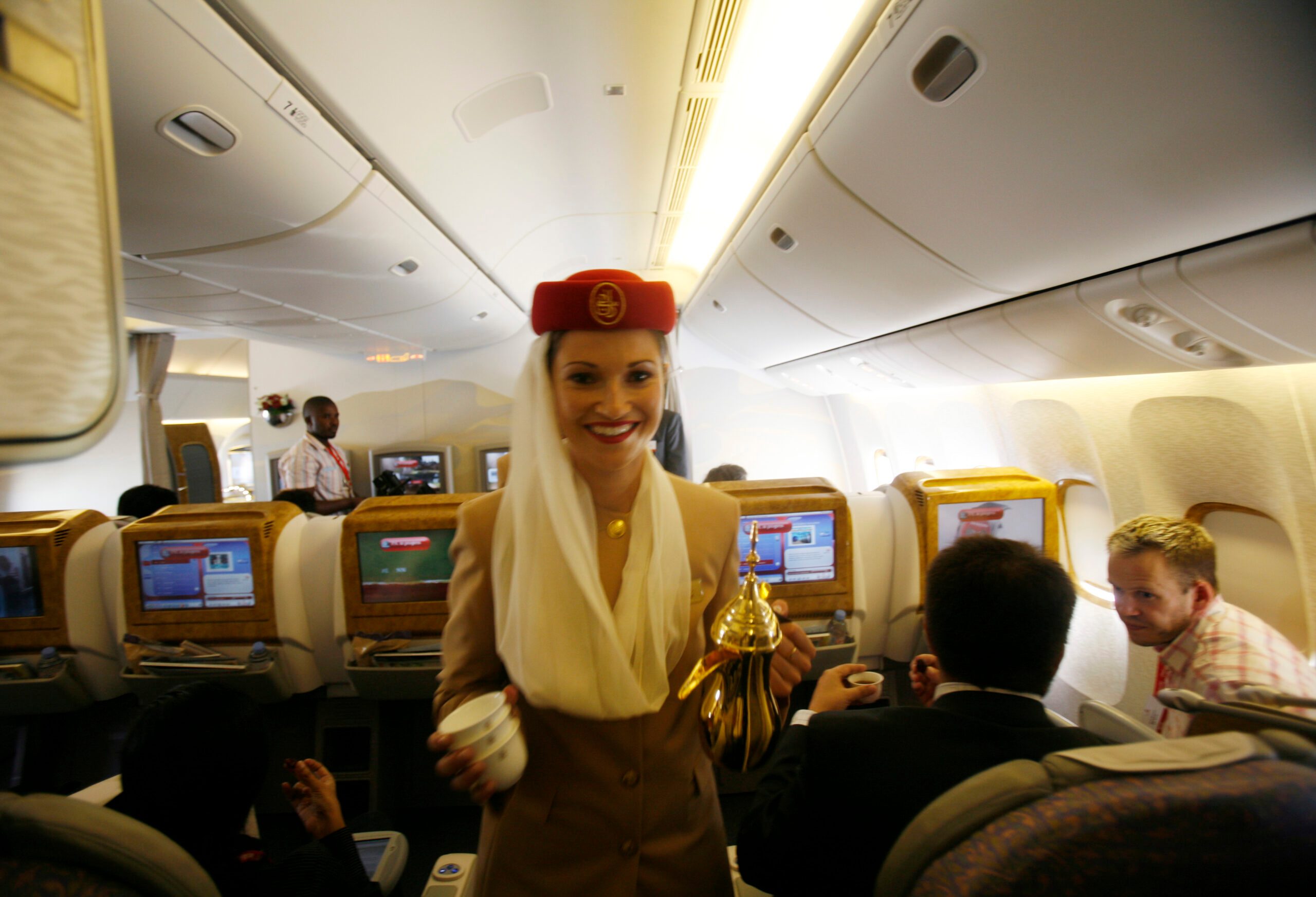Airlines profits coffee Emirates