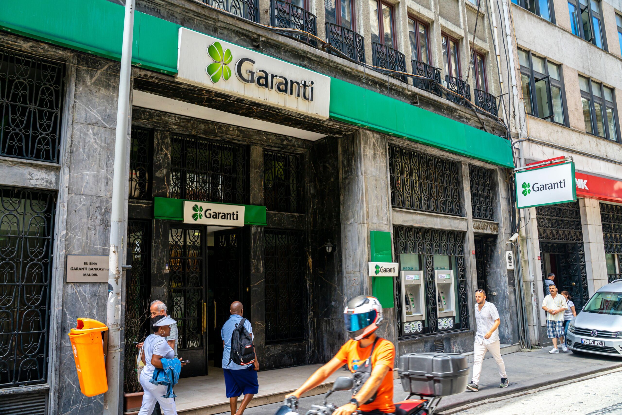 A Garanti branch in Istanbul. It is one of Turkey's largest banks by assets
