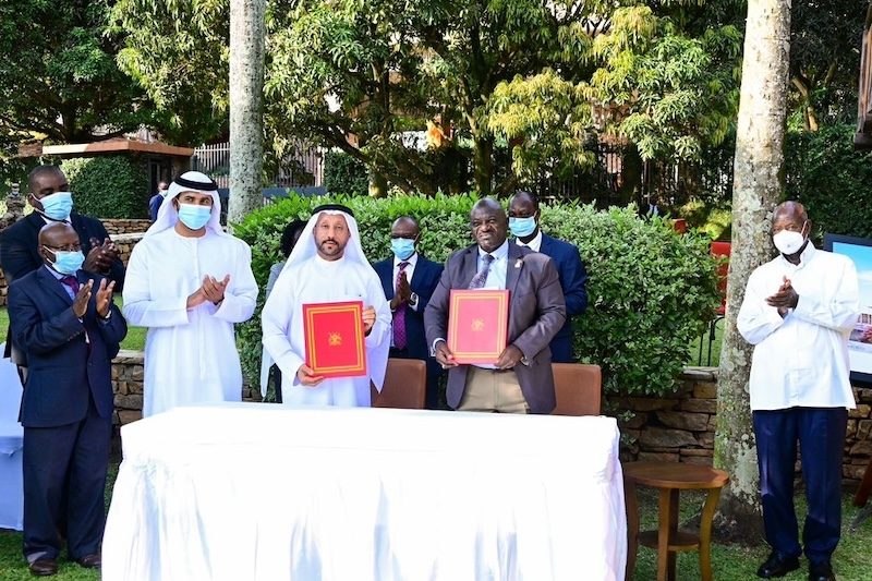 Construction of Uganda's new airport will start in August, said Abdallah Sultan Al Owais, chairman of the Sharjah Chamber