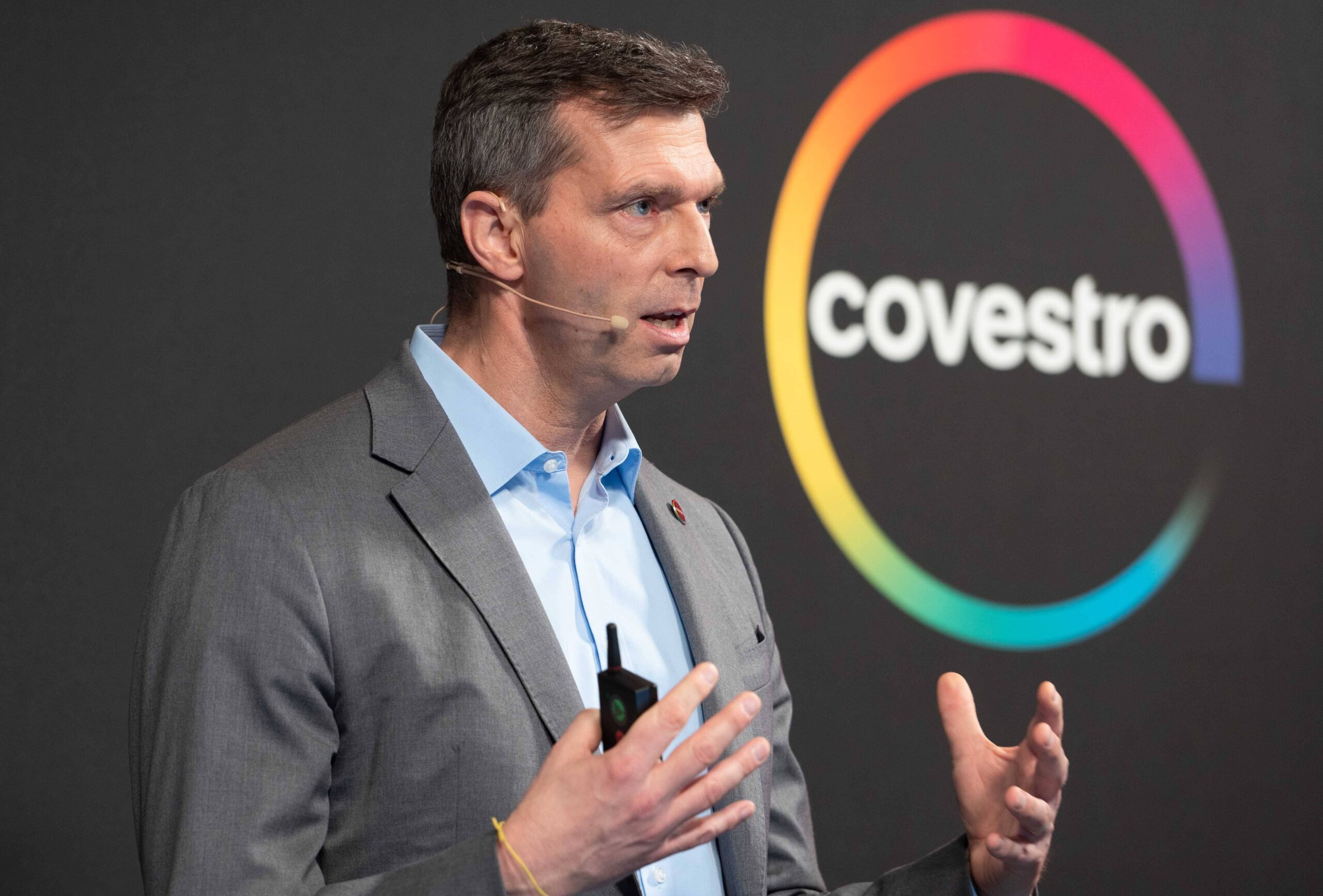 Covestro CEO Dr Markus Steilemann. The company has rejected two previous offers from Adnoc