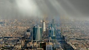 Downtown Riyadh. 'A lack of prime space is forcing businesses to secure what is perhaps less than ideal space,' claims a real estate report