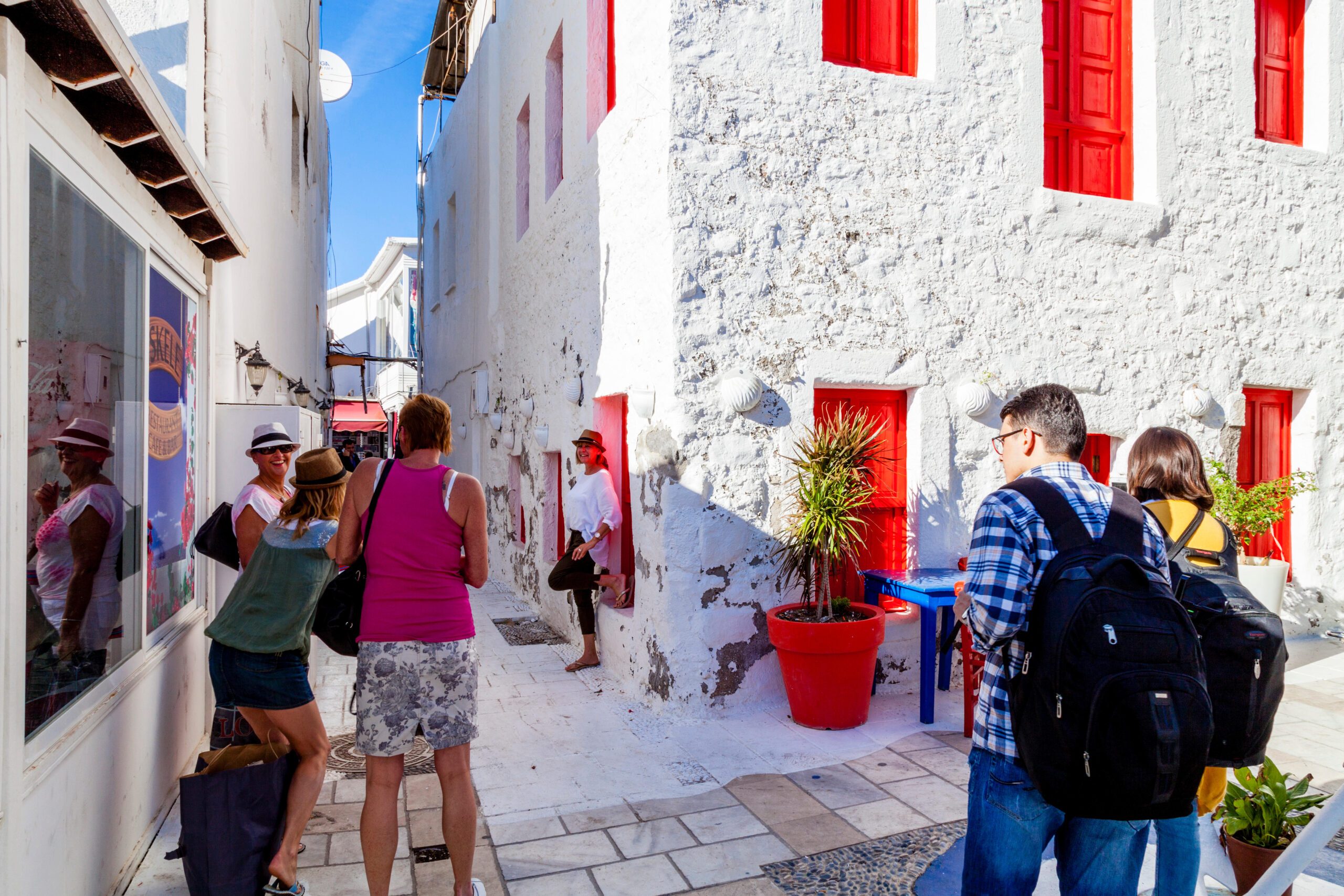 Tourists among houses in Bodrum. Turkey's housing costs rose 93 percent year on year, well above the general inflation rate of 75 percent