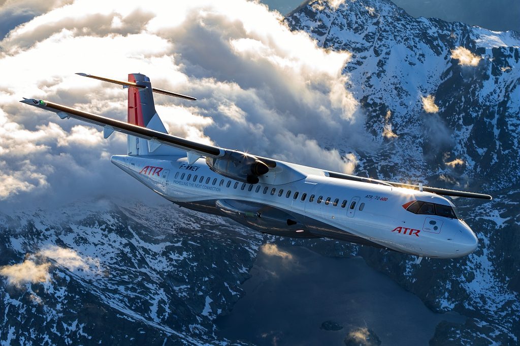 An ATR 72-600 in flight. Air Kerala will operate three of the aeroplanes in its initial stages