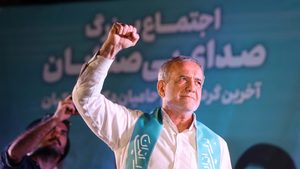 New Iranian president Masoud Pezeshkian